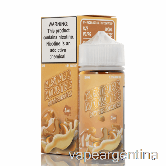 Caramelo - Natillas Monstruo - 100ml 0mg Vape Descartable